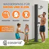 CASARIA® Solardusche 60 Liter UV-beständig Edelstahl Ablage Produktbild-Vorschau 6