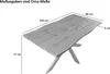 Esstisch 140x80 cm Baumkante Holz Wildeiche-Optik Produktbild-Vorschau 3