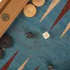 Manopoulos Premium Backgammon Set – Türkis Naturkork & Produktbild-Vorschau 7
