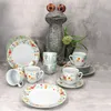 18tlg Kaffeeservice Variant Blümchen Porzellan 6 Pers. Produktbild-Vorschau 3