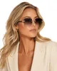 Modische Damen-Sonnenbrille mit goldenen UV-Akzenten Produktbild-Vorschau 1