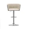 Lot de 1 tabouret de bar en velours, pivotant à 360°, Voir les images du produit 6