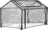 FLO Gewächshaus 60x120x80 cm Transparent und Schwarz Produktbild-Vorschau 4