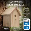 Eli® Kit casetta per uccelli in legno di pino per bambini, Anteprima dell’immagine prodotto 6
