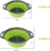 Faltbarer Seiher Sieb Abtropfsieb Nudelsieb (Grün) H0282, Produktbild-Vorschau 4