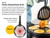 poêle à pancakes endusor pour induction avec revêtement antiadhésif pour enfants avec motif smiley e Voir les images du produit