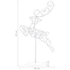 vidaXL Weihnachtsdeko LED Rentiere & Schlitten Acryl Produktbild-Vorschau 11