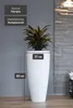 VIVANNO Pflanzkübel Fiberglas CITY Rund, Hochglanzweiß Produktbild-Vorschau 6