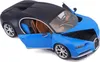 Bburago 1:18 Plus Bugatti Chiron modrá Podgląd zdjęcia produktu 24
