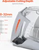 Close-up of a tool part showing adjustable cutting depth measurement. Podgląd zdjęcia produktu