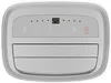 A close-up, front-facing view of a white portable air conditioner's control panel. Produktbild-Vorschau