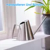 Edelstahl Gießkanne 1500 ml – Metall Gießkanne mit langem Produktbild-Vorschau 3
