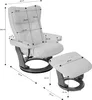 MCA Furniture Relaxsessel Montreal Creme; 82 cmx84 -132 Produktbild-Vorschau 13