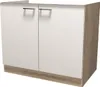 Spülenunterschrank ohne Arbeitsplatte - 100 cm breit - Weiß Produktbild-Vorschau 1