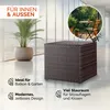CASARIA® Auflagenbox 318L Polyrattan - Wetterfeste Garten Produktbild-Vorschau 5