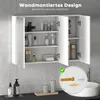 Armoire de salle de bain HOMCOM avec 3 portes miroir, Voir les images du produit 3