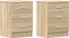 vidaXL Noční stolky 2 ks Sonoma dub 38x35x56 cm výrobek z Náhled obrázku produktu 2
