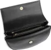 An open black handbag showing its interior compartments. Produktbild-Vorschau