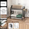 Ociekacz Na Naczynia Dwupoziomowy 43X39X23,5Cm Czarny Podgląd zdjęcia produktu 6