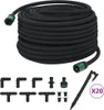 vidaXL Tropfschlauch Schwarz 0,6" 50 m Gummi Produktbild-Vorschau 2