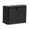 3fach Edelstahl Mülleimer 36l Küche Schwarz Matt | Produktbild-Vorschau 2