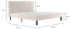 Morpheus - Lit Double, Beige, Taille Matelas 160x190 cm Voir les images du produit 3