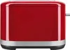 A red toaster with a silver base is shown from the front. Anteprima dell’immagine prodotto