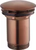 Waschtisch-Ablaufventil, rund,  1"1/4 Click-Clack, Kupfer Produktbild-Vorschau 1