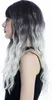 WIG ME UP Perücke lang stark gewellt Ombre dunkles Violett Produktbild-Vorschau 4