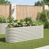 vidaXL Garten-Hochbeet 240 x 80 x 81 cm Verzinkter Stahl Produktbild-Vorschau 1