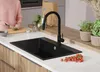 PRIMAGRAN Spülbecken Alles Schwarz 78x50cm, Granitspüle 1 Produktbild-Vorschau 7