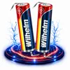 2 x Lithium Ionen Akku Wilhelm 3,7 V LÖTFAHNE Z Form 800 Produktbild-Vorschau 1
