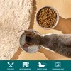 gamelle 2 pièces en faïence, surélevée pour animaux Voir les images du produit 3