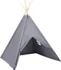 vidaXL Tipi pour enfants avec sac gris peau de pêche Voir les images du produit 3