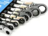 GEKO Klíče ráčnové očkoploché s kloubem 8 ks 8-22 mm G10338 Náhled obrázku produktu 5