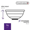 COOLINATO faltbare Silikon-Schüssel 16cm grau Produktbild-Vorschau 5