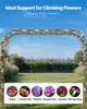 Arche de jardin VEVOR, 2400 x 3200 x 400 mm, arche pour Voir les images du produit 2