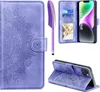 Lila iPhone 14 Wallet Case Flip Handyhülle Kunstleder mit Produktbild-Vorschau 1