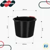KOTARBAU® Secchio Muratore Secchio Plastica per Malta 12 L Anteprima dell’immagine prodotto 3