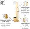 WENKO Stand WC-Garnitur Mod. Rivalta Gold, Edelstahl Produktbild-Vorschau 2