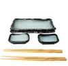Set di 8 pezzi per sushi per 2 persone blu/nero - Piatto Anteprima dell’immagine prodotto 3