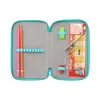 SCOOLSTAR Federmäppchen 3 Zip Eule Kindergarten Schule Produktbild-Vorschau 3