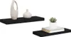 vidaXL Schweberegale 2 Stk. Schwarz 60x23,5x3,8cm MDF Produktbild-Vorschau 5