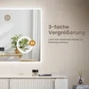 EMKE Badspiegel mit 3X Vergrößerung Touchschalter 3 Produktbild-Vorschau 2