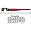 da Vinci 5880 Gr 8 COSMOTOP-SPIN AQUARELLP. FLACH rotlasierte Stiele Produktbild-Vorschau