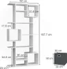 Dělicí stěna Vicco Cube Bílá 92 x 187.7 cm se 2 skládacími Náhled obrázku produktu 3