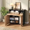 Commode vintage avec structure en bois & côtés noirs - le Voir les images du produit 2