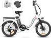 A white electric bicycle is shown against a white background, with accessories displayed in the top left corner. Náhľad obrázku produktu