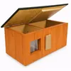 QLS Casetta per gatti in legno 86x47x37cm con anticamera Anteprima dell’immagine prodotto 3
