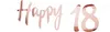 Oblique Unique Happy 18 Girlande Banner 1,5m Geburtstag Produktbild-Vorschau 1